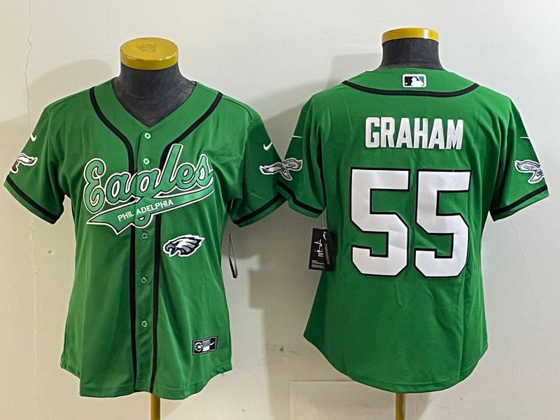 Youth Philadelphia Eagles #55 Graham Green Joint Name 2025 Nike Vapor Limited NFL Jersey style 1